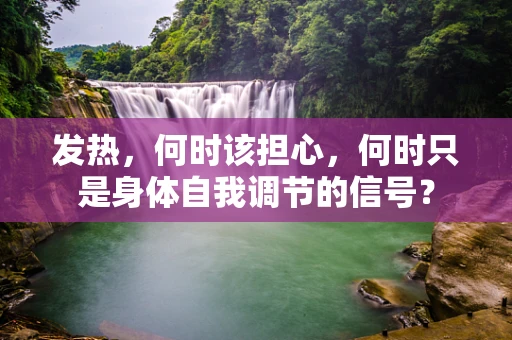 发热，何时该担心，何时只是身体自我调节的信号？