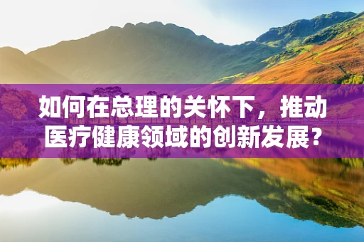 如何在总理的关怀下，推动医疗健康领域的创新发展？