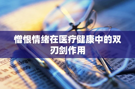 憎恨情绪在医疗健康中的双刃剑作用
