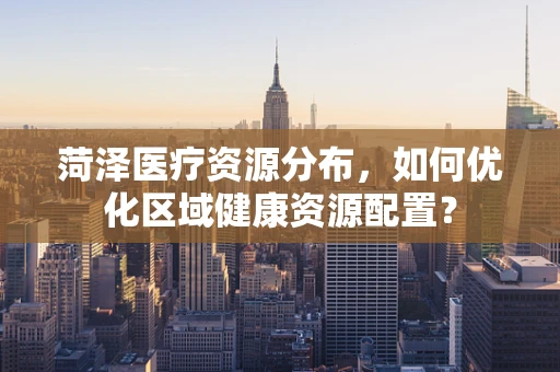 菏泽医疗资源分布，如何优化区域健康资源配置？