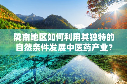 陇南地区如何利用其独特的自然条件发展中医药产业？