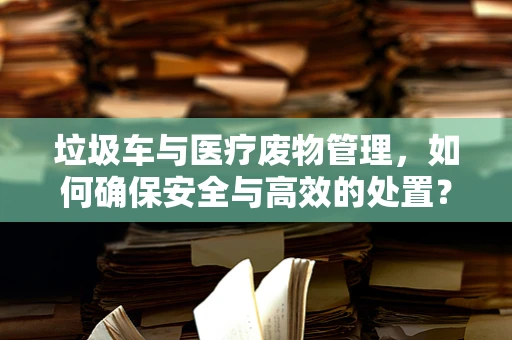 垃圾车与医疗废物管理，如何确保安全与高效的处置？