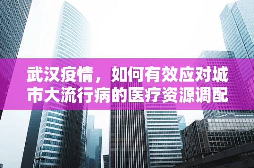 武汉疫情，如何有效应对城市大流行病的医疗资源调配与挑战？