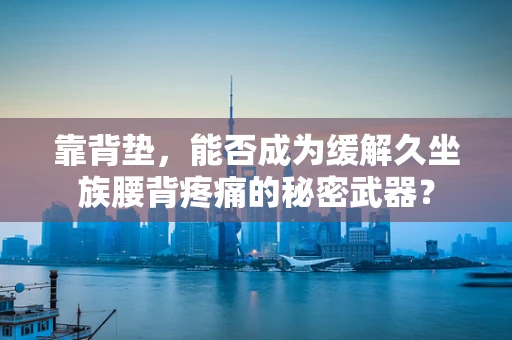 靠背垫，能否成为缓解久坐族腰背疼痛的秘密武器？