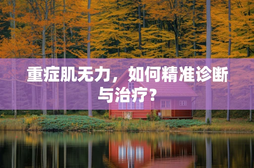 重症肌无力，如何精准诊断与治疗？